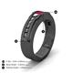 5 - Jayden 1.37 ctw Princess shape Ruby accented Black Diamonds Men Wedding Band (5.20 mm) 