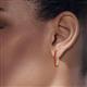 2 - Anna 0.77 ctw Ruby (2.00 mm) Hoop Earrings 