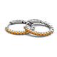 4 - Anna 0.88 ctw Citrine (2.00 mm) Hoop Earrings 