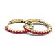 4 - Anna 0.77 ctw Ruby (2.00 mm) Hoop Earrings 