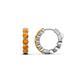 1 - Anika 0.80 ctw Citrine (3.00 mm) Huggie Earrings 
