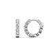 1 - Anika 0.90 ctw Moissanite (3.00 mm) Huggie Earrings 