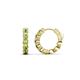 1 - Anika 1.16 ctw Peridot (3.00 mm) Huggie Earrings 