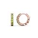1 - Anika 1.16 ctw Peridot (3.00 mm) Huggie Earrings 