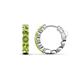 1 - Anika 1.79 ctw Peridot (3.50 mm) Huggie Earrings 