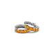 4 - Anika 0.80 ctw Citrine (3.00 mm) Huggie Earrings 