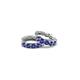 4 - Anika 0.80 ctw Iolite (3.00 mm) Huggie Earrings 
