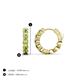 3 - Anika 1.16 ctw Peridot (3.00 mm) Huggie Earrings 
