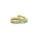 4 - Anika 1.16 ctw Peridot (3.00 mm) Huggie Earrings 