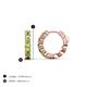 3 - Anika 1.16 ctw Peridot (3.00 mm) Huggie Earrings 