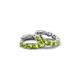 4 - Anika 1.79 ctw Peridot (3.50 mm) Huggie Earrings 