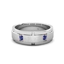 Laken ctw Round Iolite Satin Finished Center and Polished Edges with Grooved Lines Men Wedding Band Round Iolite ctw Satin Finished Center and Polished Edges with Grooved Lines Men Wedding Band Sterling Silver