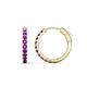 1 - Akira 0.80 ctw Amethyst (2.00 mm) Huggie Earrings 