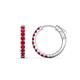 1 - Akira 0.70 ctw Ruby (2.00 mm) Huggie Earrings 