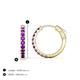 3 - Akira 0.80 ctw Amethyst (2.00 mm) Huggie Earrings 