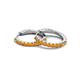 4 - Akira 0.80 ctw Citrine (2.00 mm) Huggie Earrings 