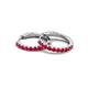 4 - Akira 0.70 ctw Ruby (2.00 mm) Huggie Earrings 