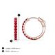 3 - Akira 0.70 ctw Ruby (2.00 mm) Huggie Earrings 
