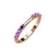 3 - Alicia 0.40 ctw Amethyst Wedding Band 