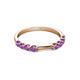 4 - Alicia 0.40 ctw Amethyst Wedding Band 