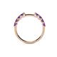 5 - Alicia 0.40 ctw Amethyst Wedding Band 