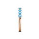 6 - Alicia 0.52 ctw Blue Topaz Wedding Band 