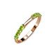 3 - Alicia 0.59 ctw Peridot Wedding Band 