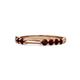 1 - Alicia 0.59 ctw Red Garnet Wedding Band 