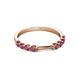 4 - Alicia 0.59 ctw Rhodolite Garnet Wedding Band 