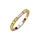 3 - Alicia 0.52 ctw Yellow Sapphire Wedding Band 
