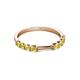 4 - Alicia 0.52 ctw Yellow Sapphire Wedding Band 