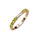 3 - Alicia 0.56 ctw Yellow Diamond Wedding Band 
