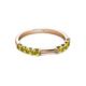 4 - Alicia 0.56 ctw Yellow Diamond Wedding Band 