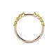 5 - Alicia 0.56 ctw Yellow Diamond Wedding Band 