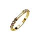 3 - Alicia 0.48 ctw Smoky Quartz Wedding Band 