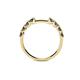 5 - Alicia 0.48 ctw Smoky Quartz Wedding Band 