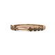1 - Alicia 0.48 ctw Smoky Quartz Wedding Band 