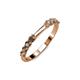 3 - Alicia 0.48 ctw Smoky Quartz Wedding Band 