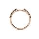 5 - Alicia 0.48 ctw Smoky Quartz Wedding Band 