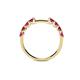 5 - Alicia 0.56 ctw Ruby Wedding Band 