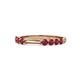 1 - Alicia 0.56 ctw Ruby Wedding Band 