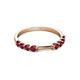 4 - Alicia 0.56 ctw Ruby Wedding Band 