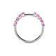 5 - Alicia 0.50 ctw Pink Sapphire Wedding Band 