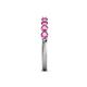 6 - Alicia 0.50 ctw Pink Sapphire Wedding Band 