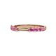 1 - Alicia 0.50 ctw Pink Sapphire Wedding Band 