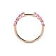 5 - Alicia 0.50 ctw Pink Sapphire Wedding Band 