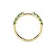 5 - Alicia 0.59 ctw Green Garnet Wedding Band 