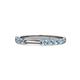 1 - Alicia 0.40 ctw Aquamarine Wedding Band 