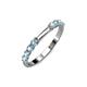 3 - Alicia 0.40 ctw Aquamarine Wedding Band 