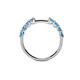 5 - Alicia 0.40 ctw Aquamarine Wedding Band 